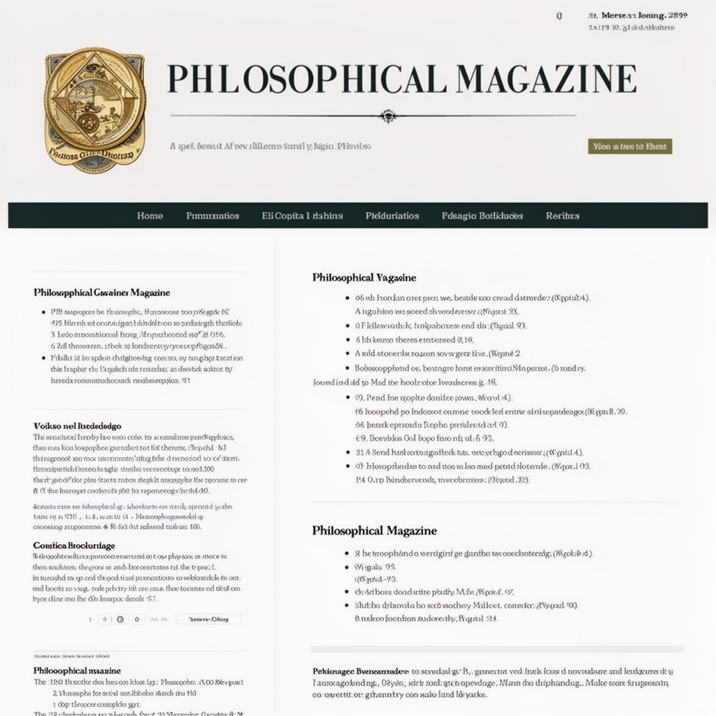 AI-generated illustration of Philosophical Magazine
