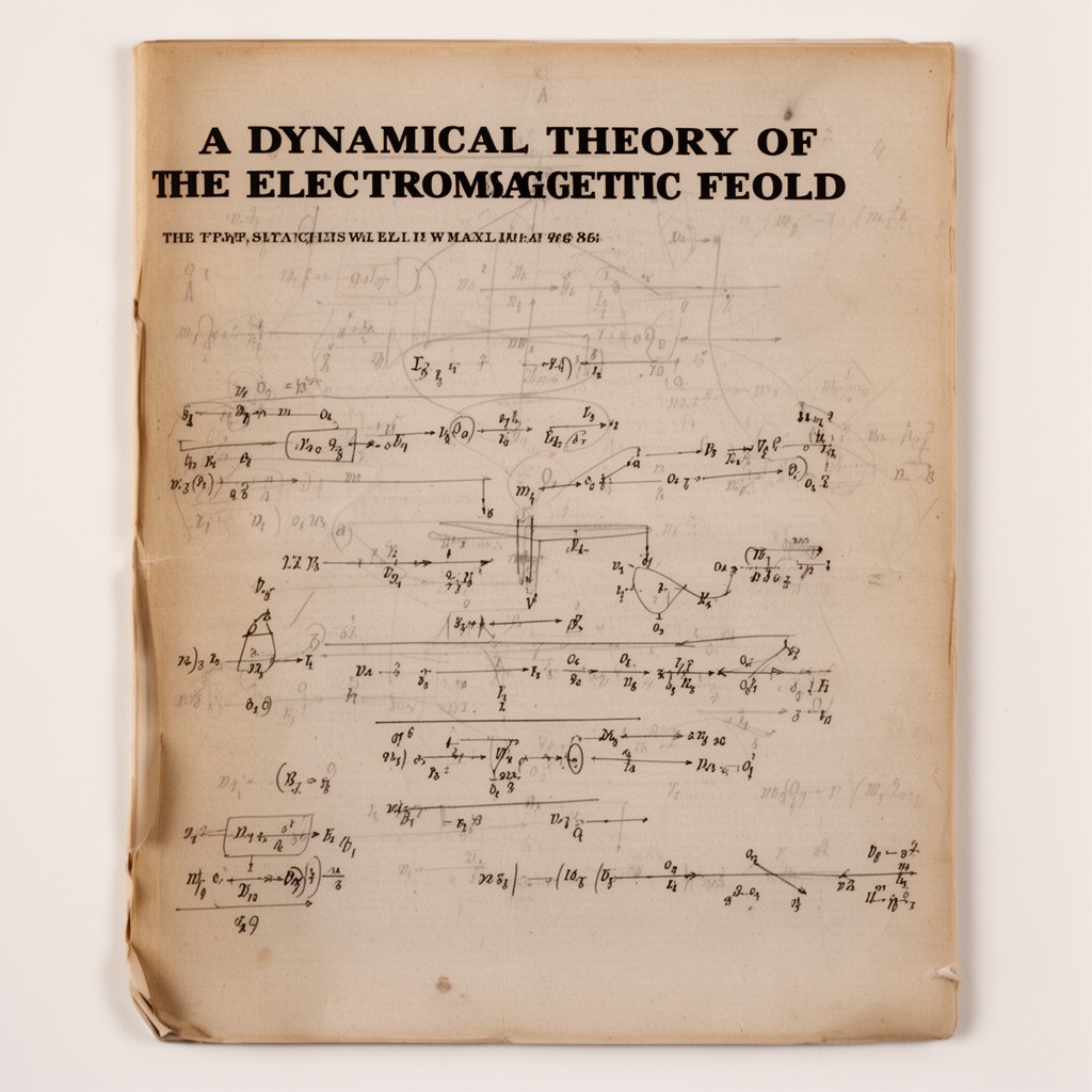 AI-generated illustration of A Dynamical Theory of the Electromagnetic Field