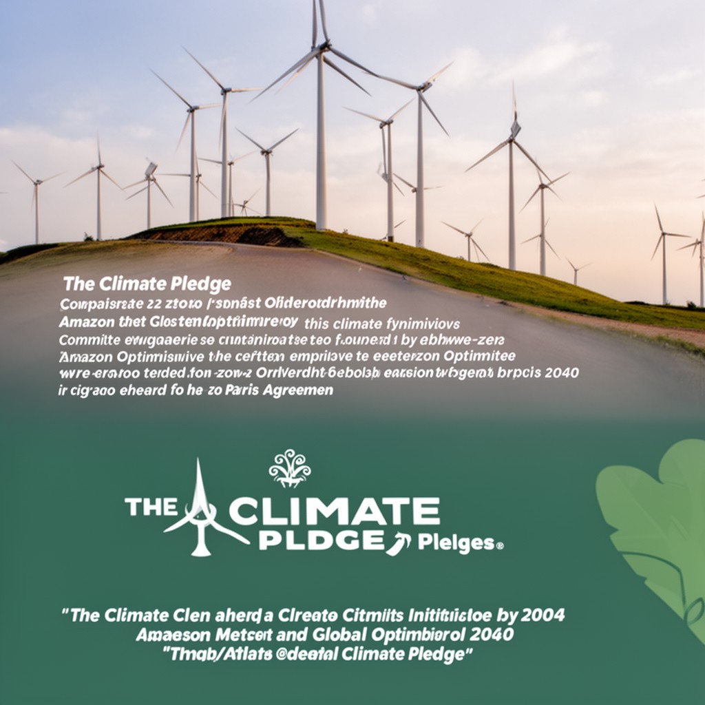 AI-generated illustration of The Climate Pledge