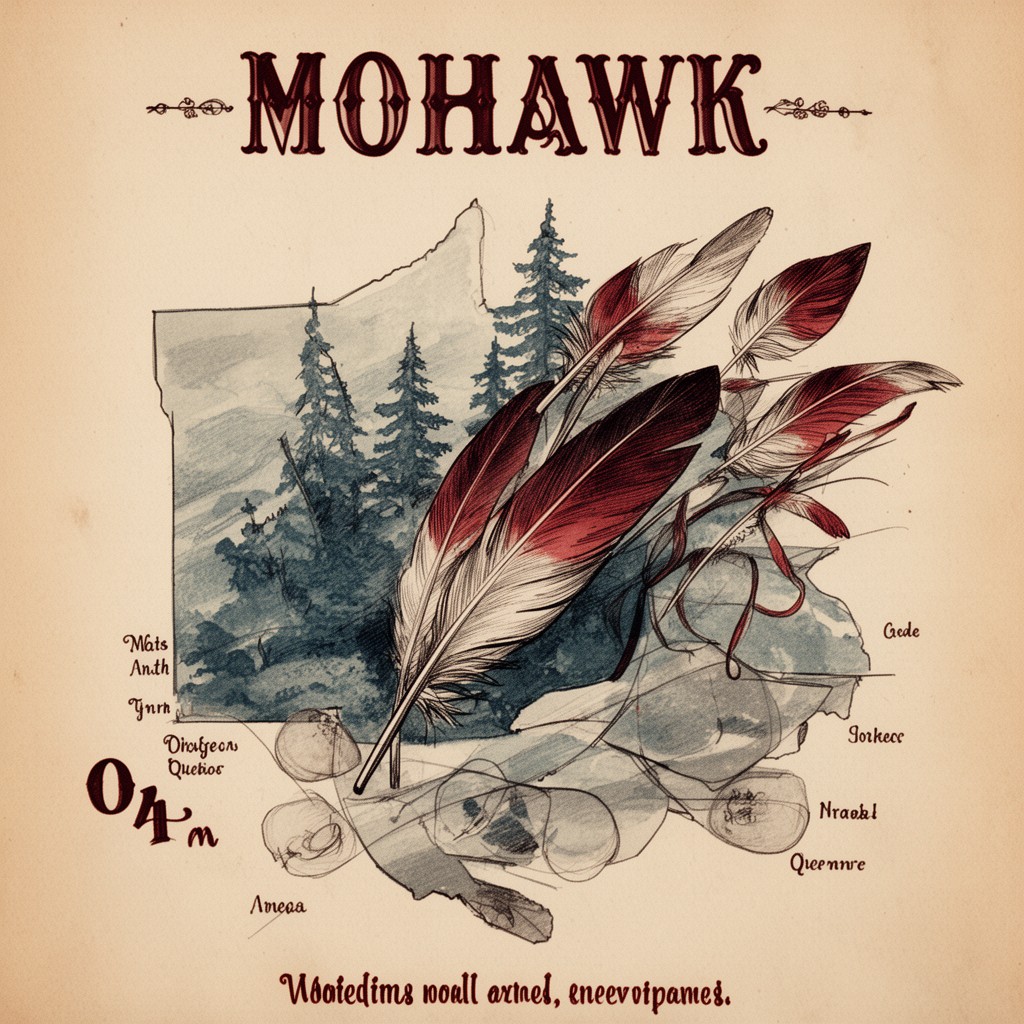 AI-generated illustration of Mohawk language