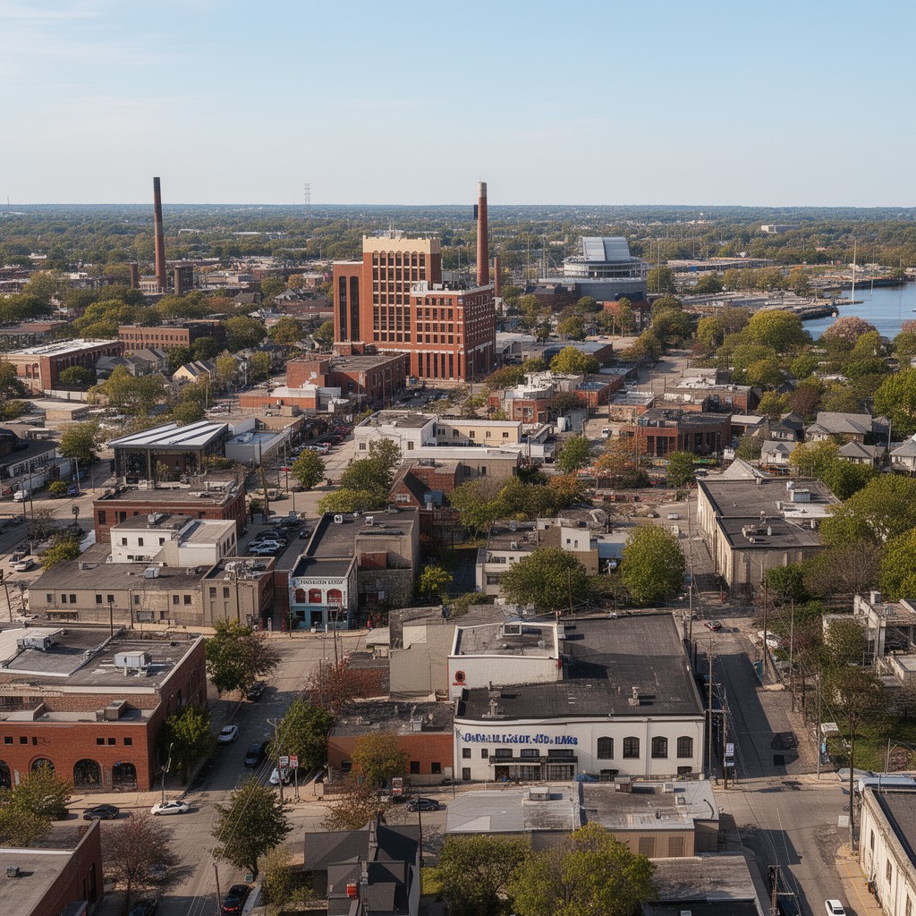 AI-generated illustration of North Kansas City, Missouri