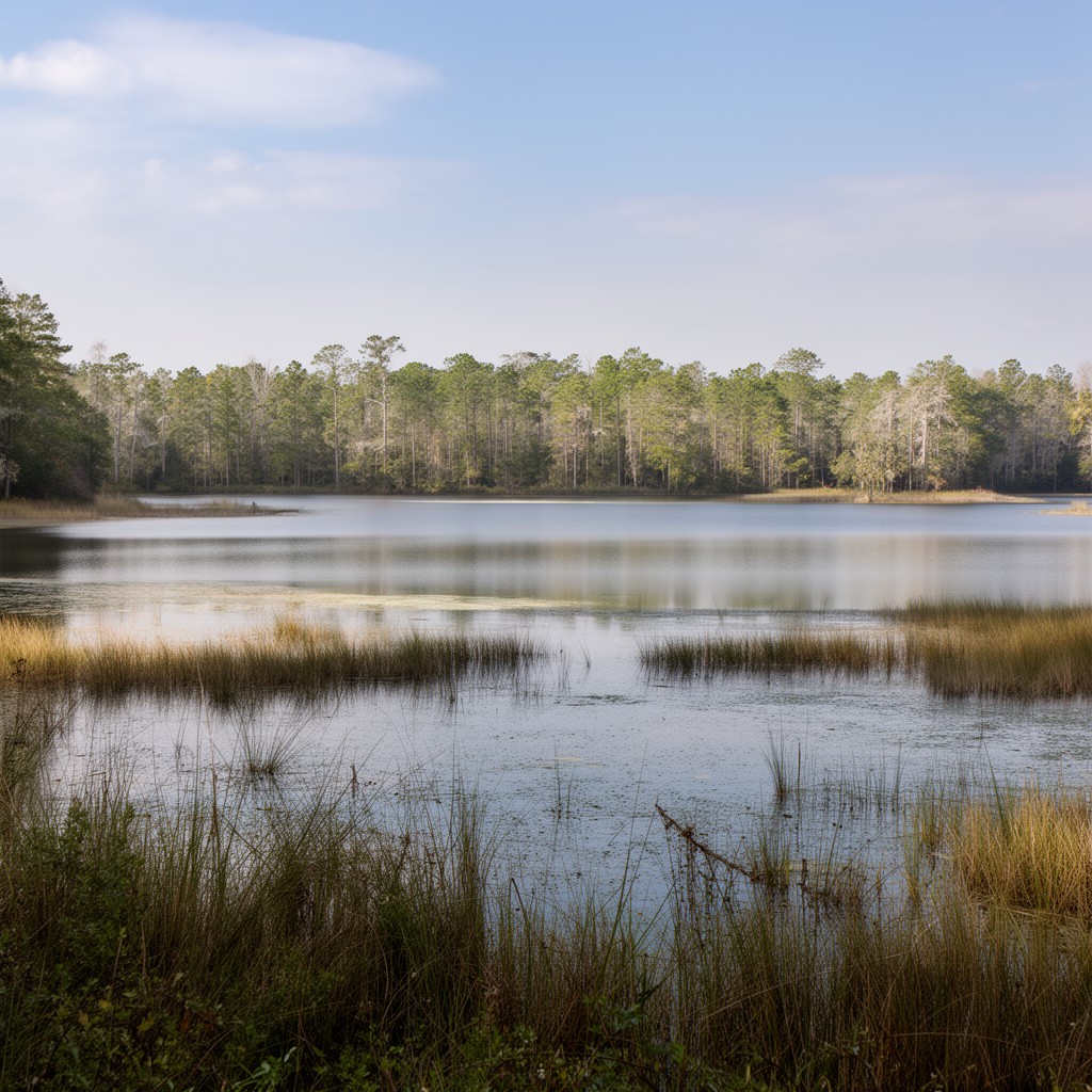 AI-generated illustration of Lake Talquin