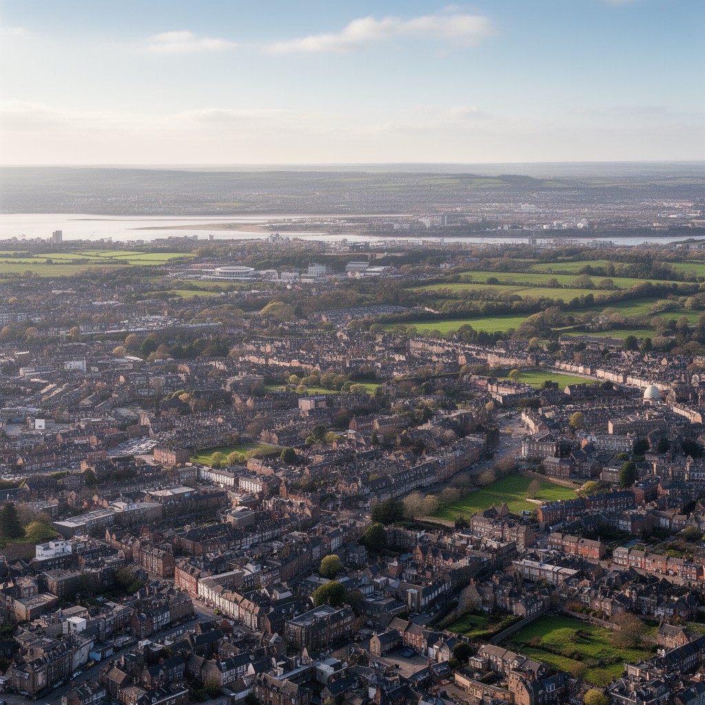 AI-generated illustration of Wirral