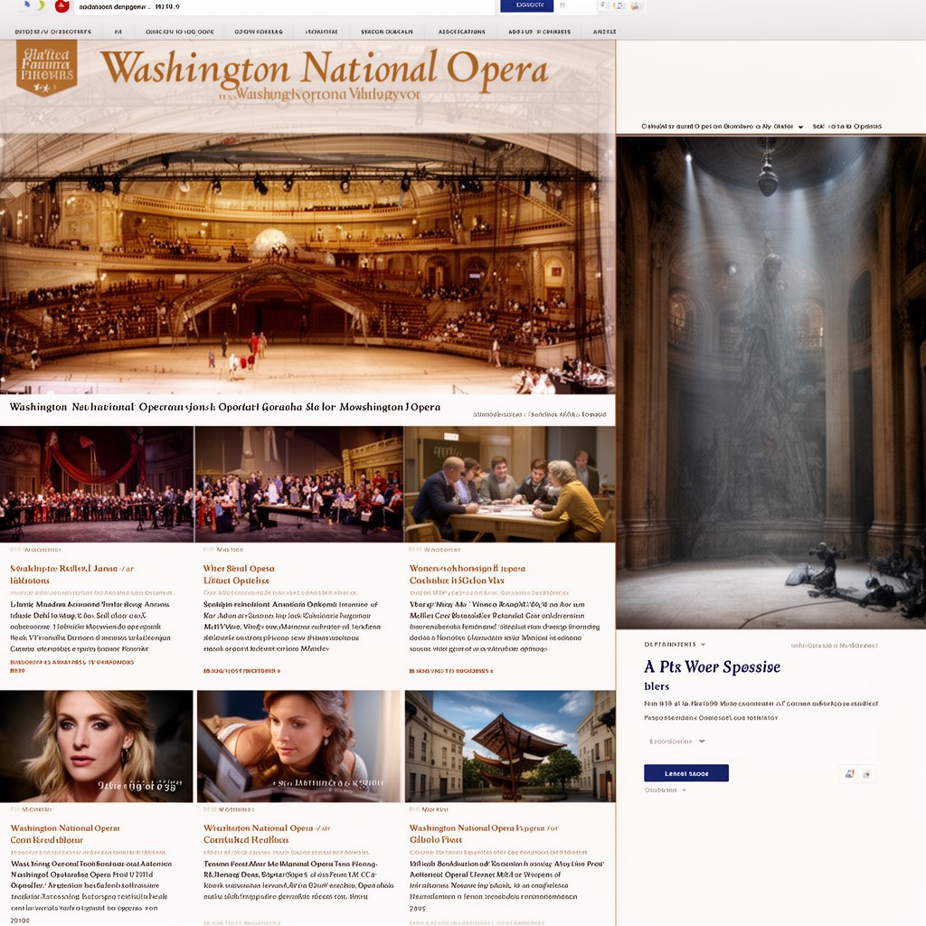 AI-generated illustration of Washington National Opera