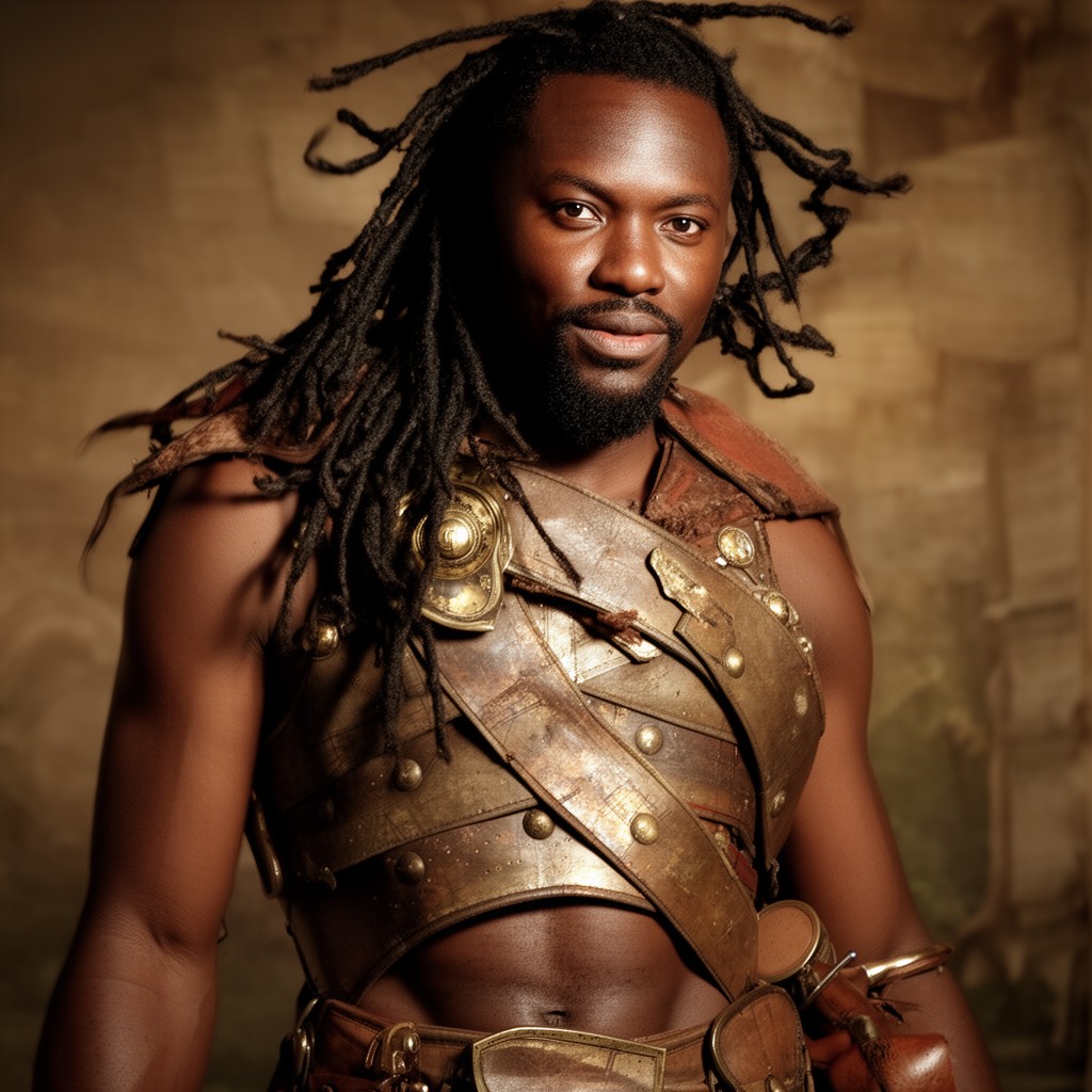 AI-generated illustration of Djimon Hounsou