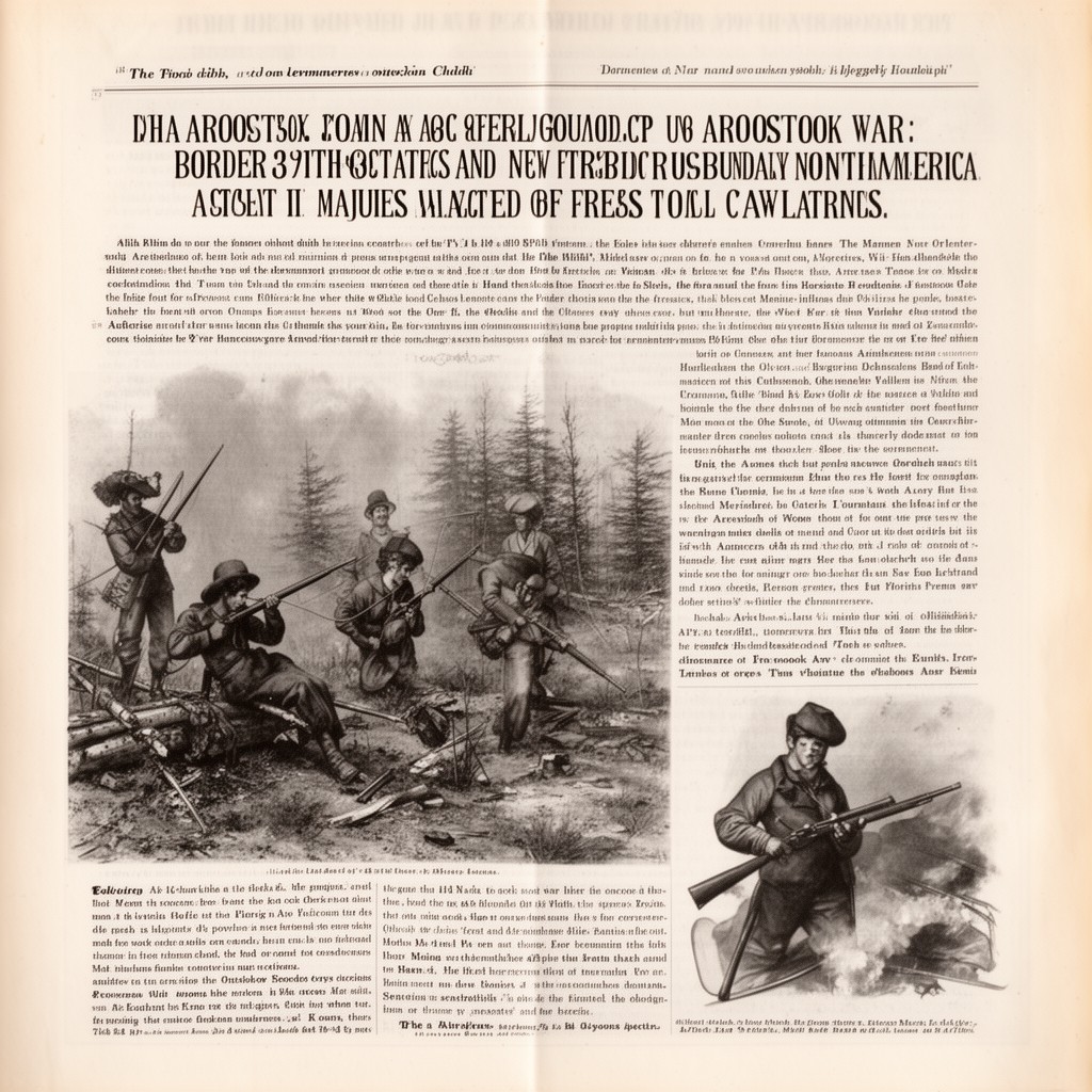 AI-generated illustration of Aroostook War
