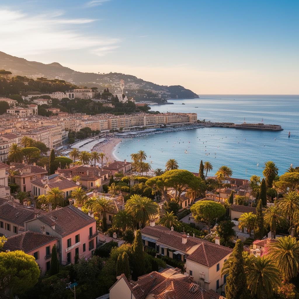 AI-generated illustration of French Riviera