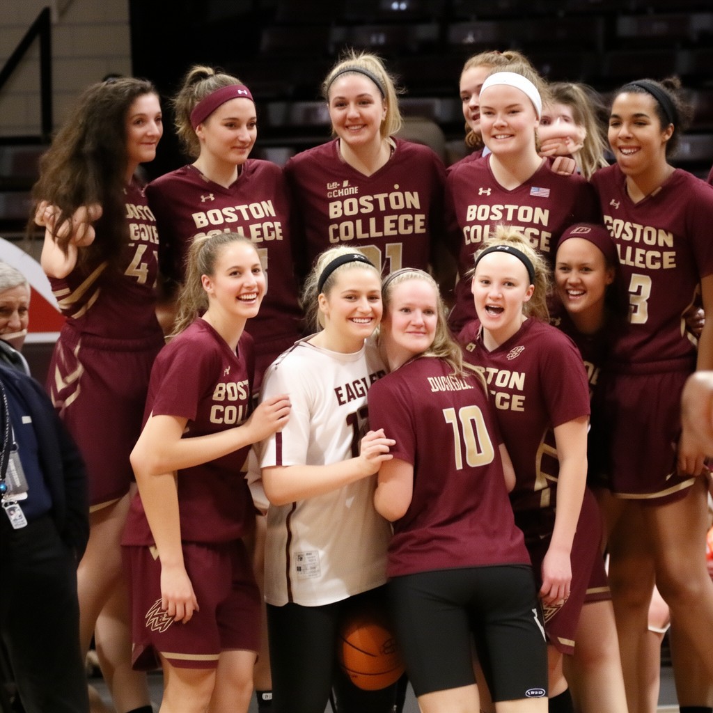 AI-generated illustration of Boston College Eagles women’s basketball team