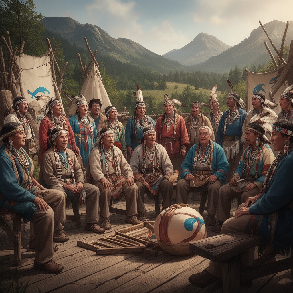 AI-generated illustration of council of chiefs