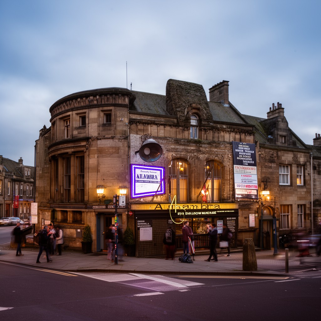 AI-generated illustration of Alhambra Theatre, Dunfermline