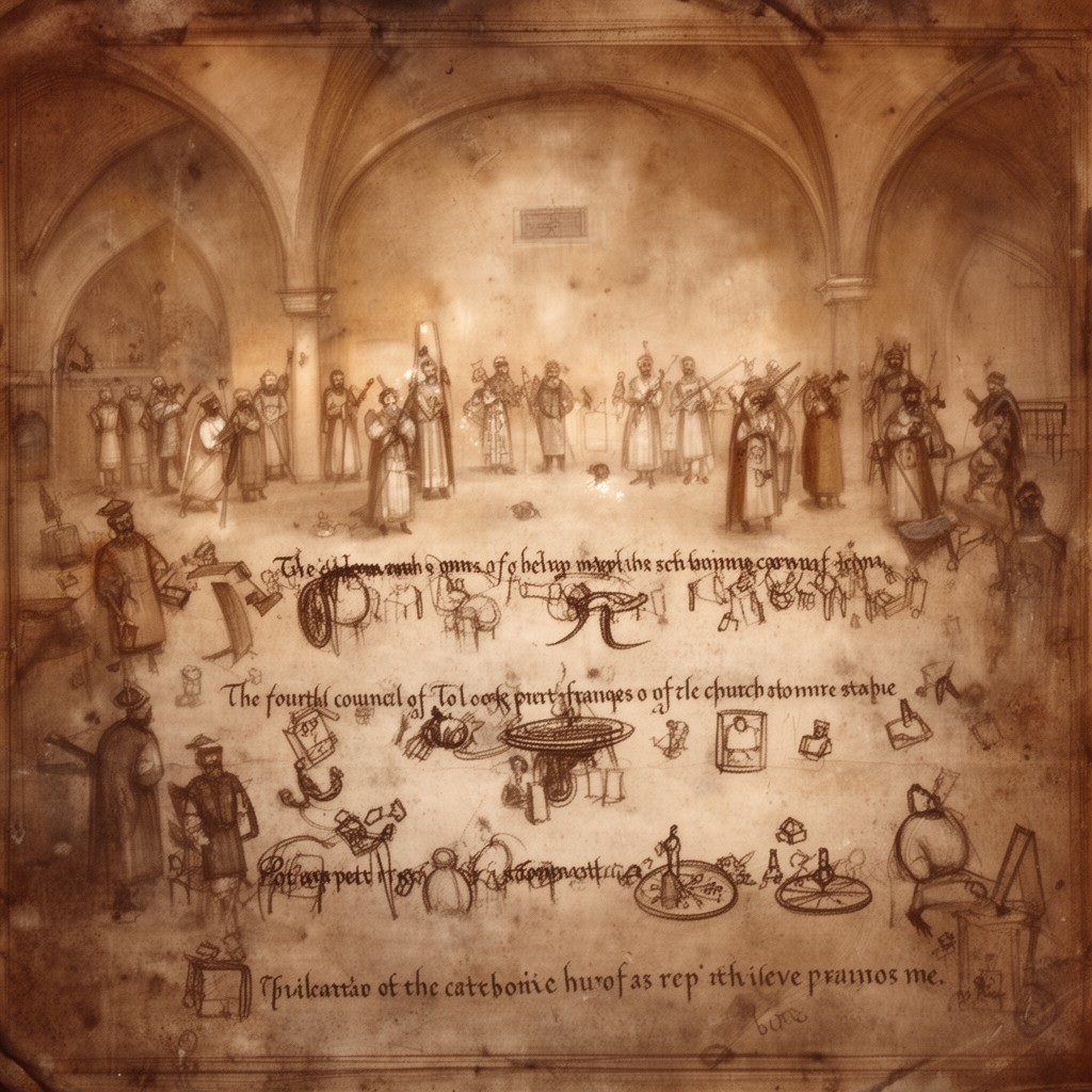 AI-generated illustration of Fourth Council of Toledo