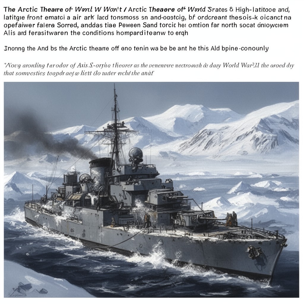 AI-generated illustration of Arctic theatre of World War II