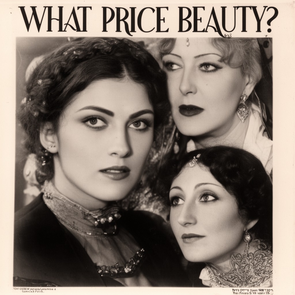 AI-generated illustration of What Price Beauty? (1925 film) – writer and designer