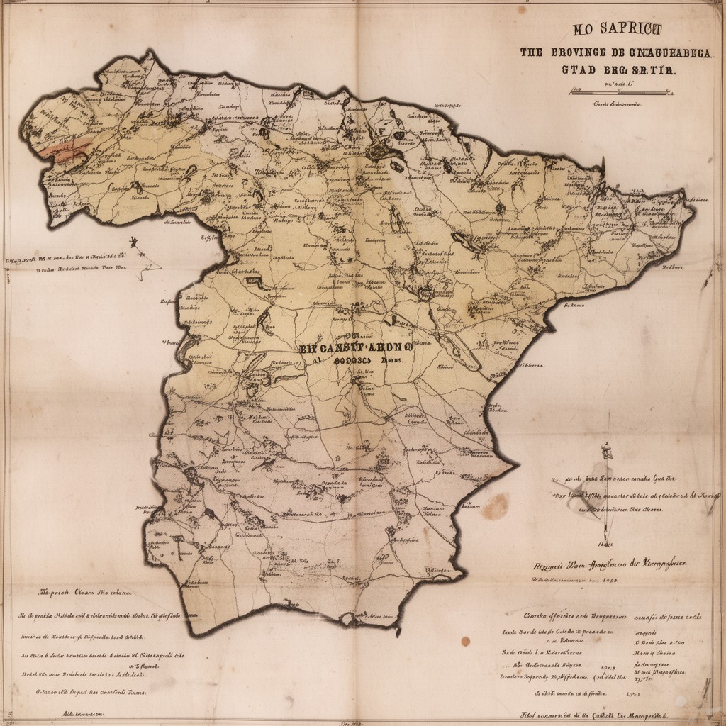 AI-generated illustration of Province of Catalonia within the Kingdom of Spain