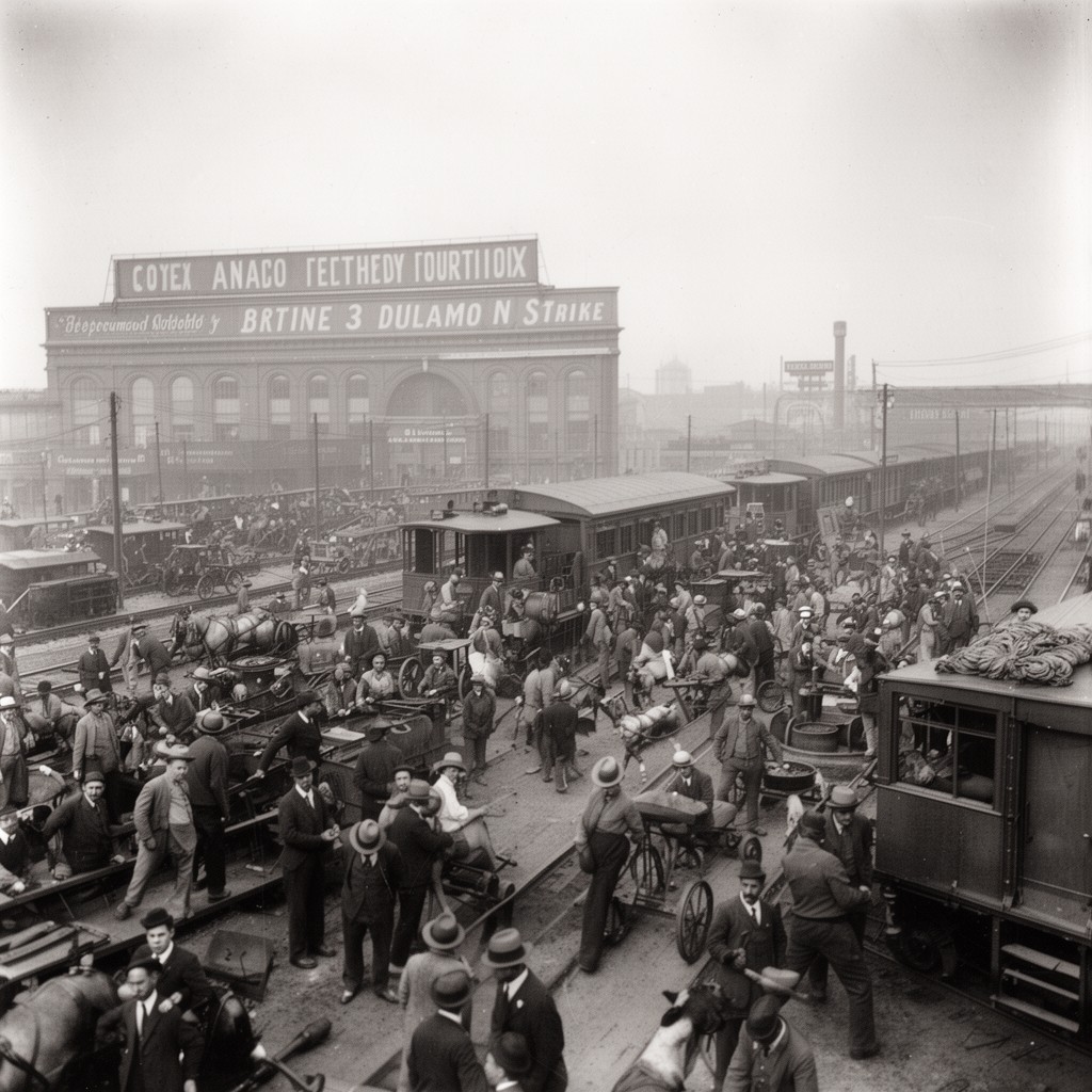 AI-generated illustration of Pullman Strike