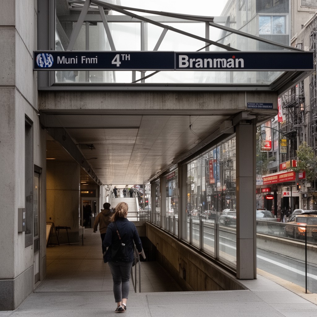 AI-generated illustration of 4th and Brannan station