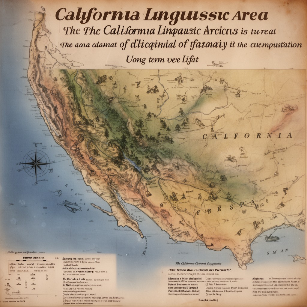 AI-generated illustration of California linguistic area