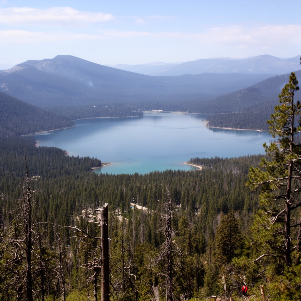 AI-generated illustration of Lake Tahoe Basin
