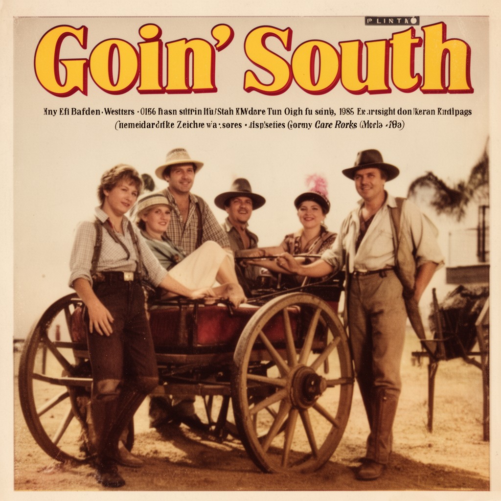 AI-generated illustration of Goin' South – score
