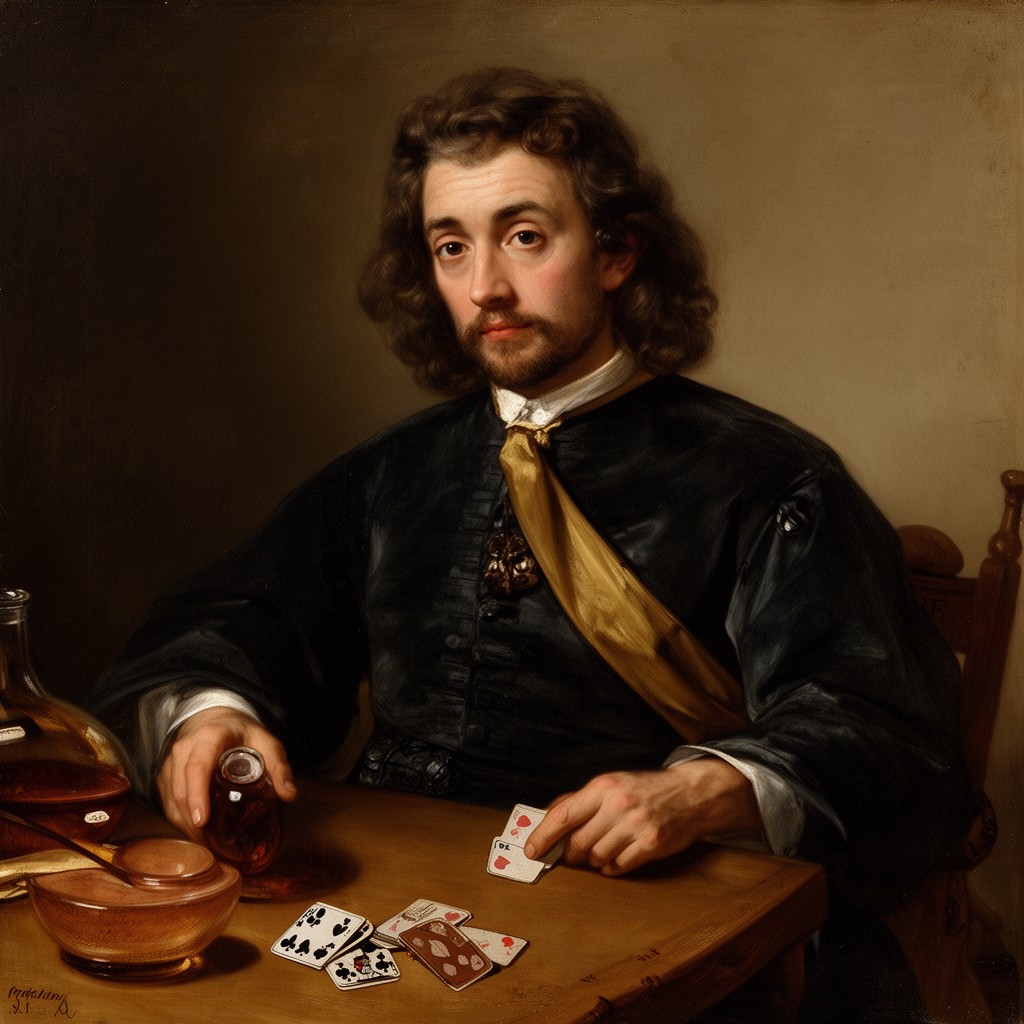 AI-generated illustration of Dirck van Baburen