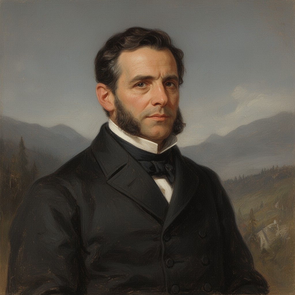 AI-generated illustration of Alexander Mackenzie