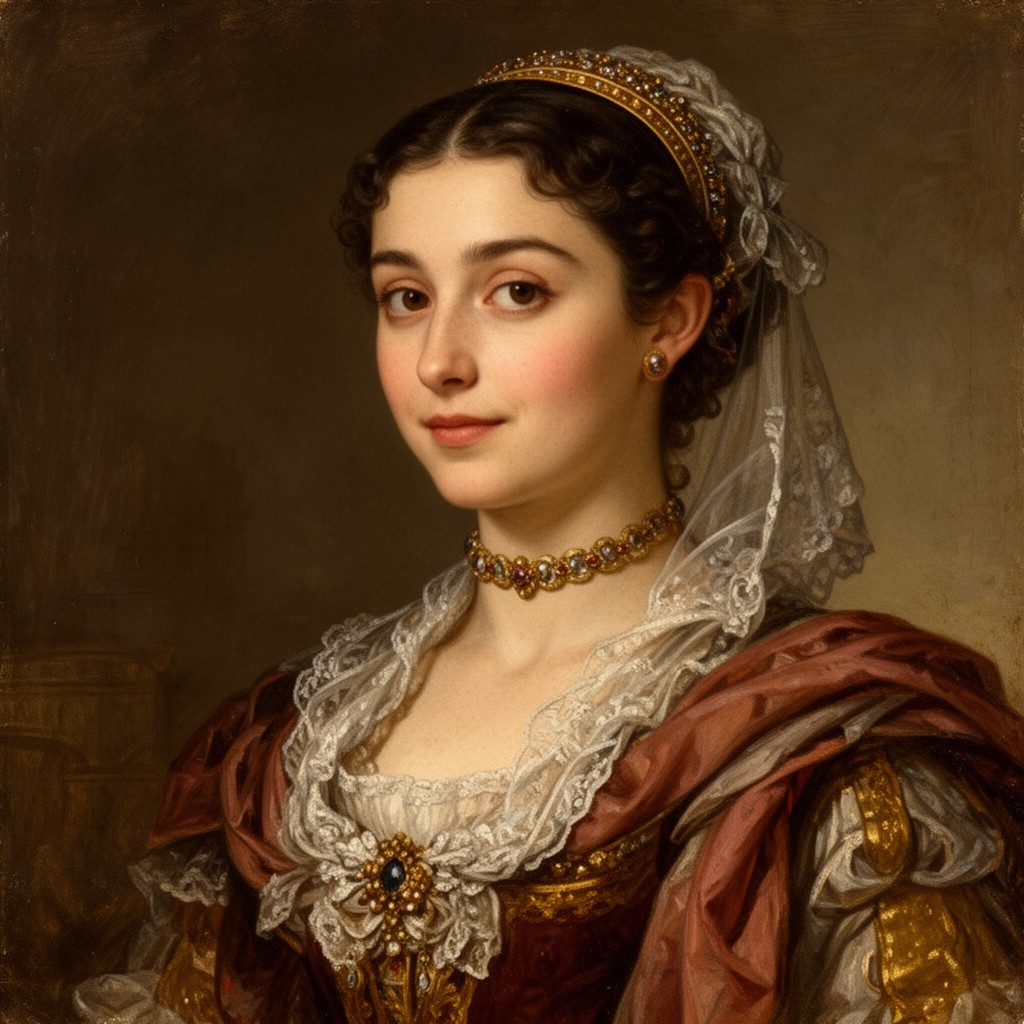 AI-generated illustration of Catalina Suárez Marcaida