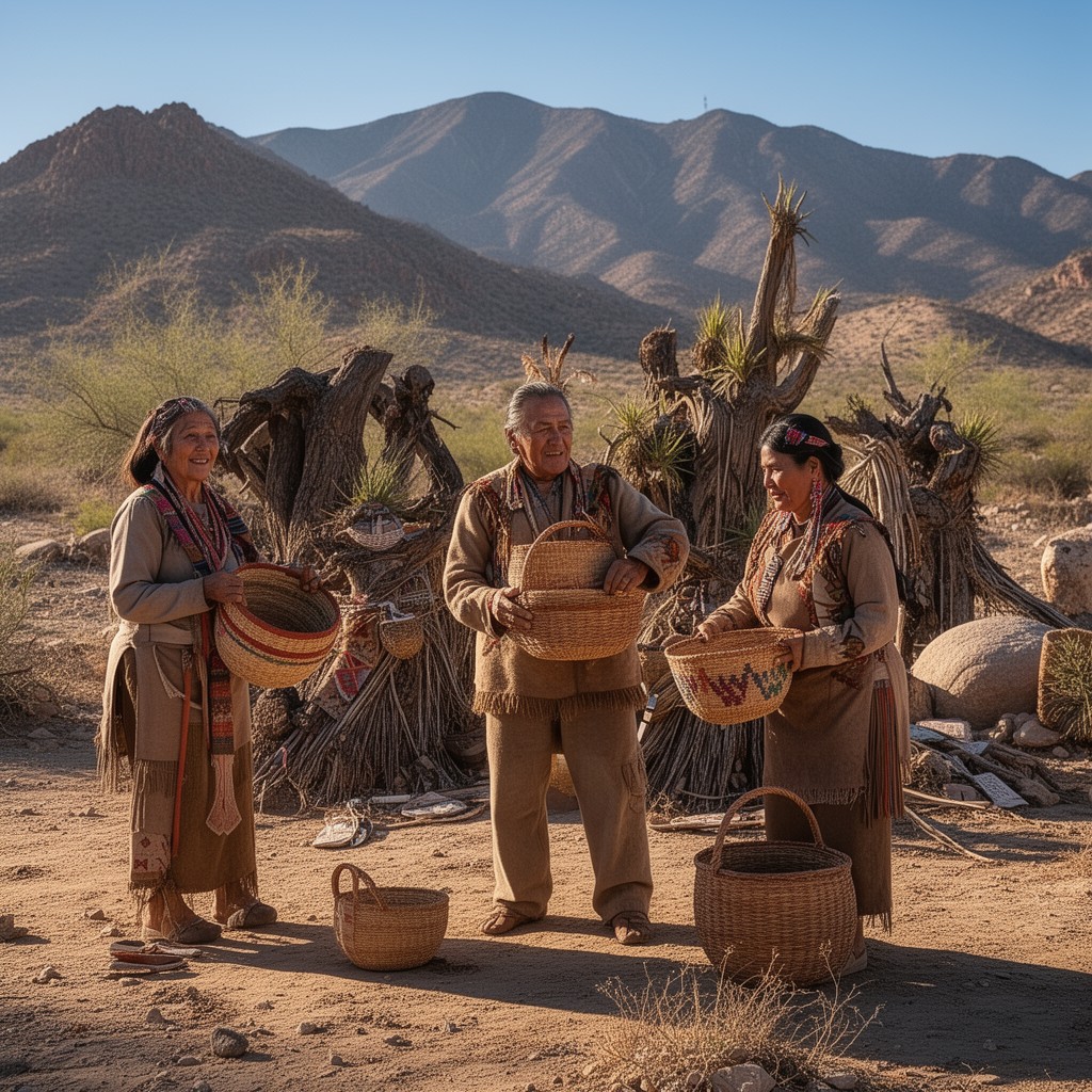 AI-generated illustration of Cahuilla people