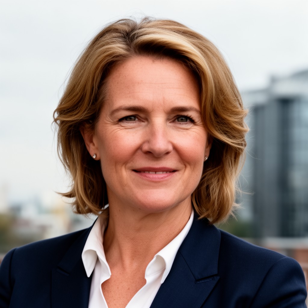 AI-generated illustration of Edith Schippers