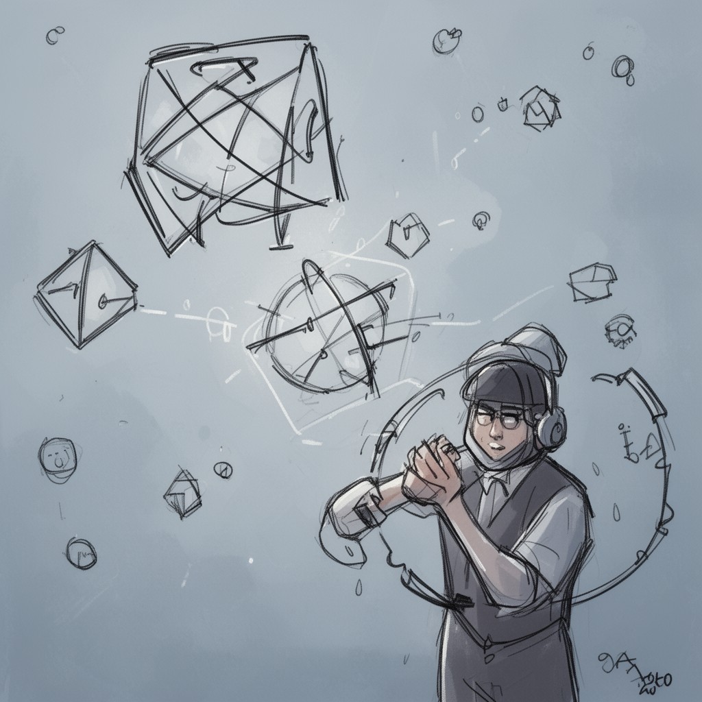 AI-generated illustration of Yablo's paradox