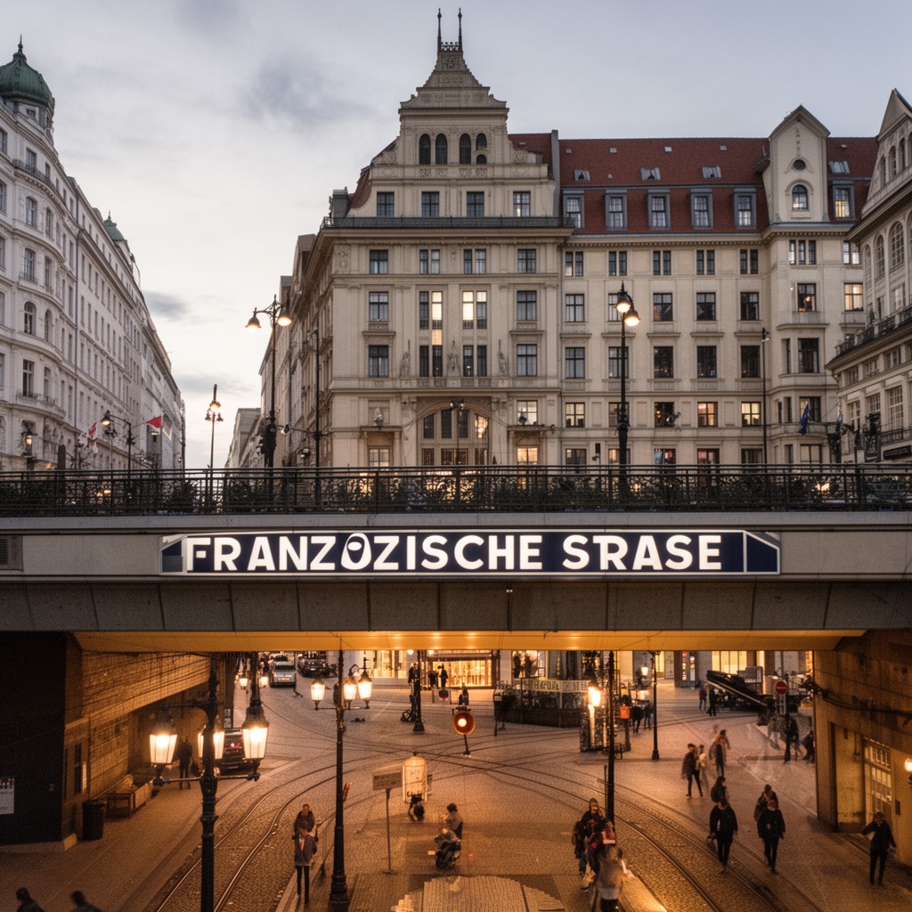 AI-generated illustration of Französische Straße