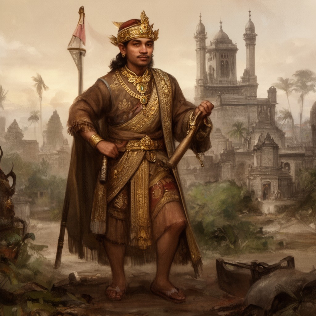 AI-generated illustration of Brawijaya V