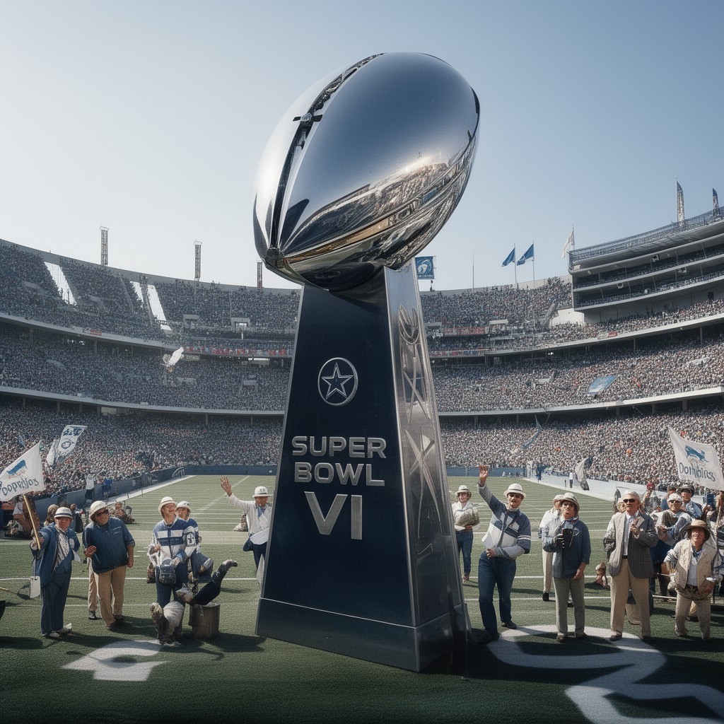 AI-generated illustration of Super Bowl VI