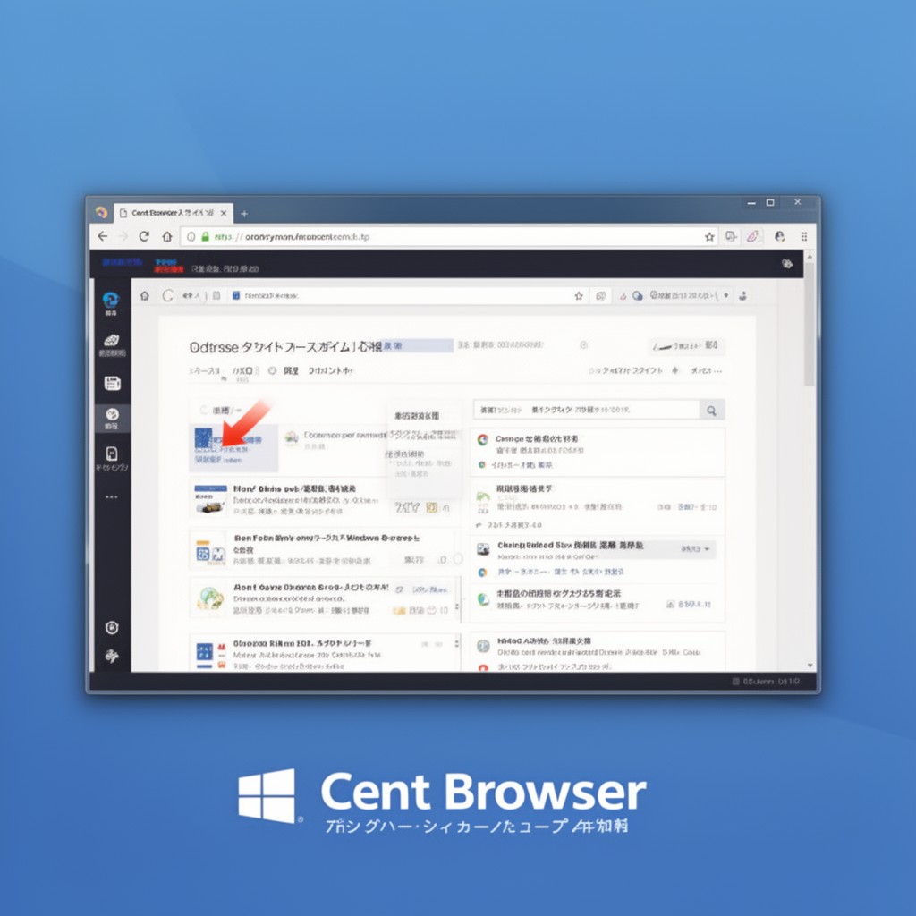 AI-generated illustration of Cent Browser