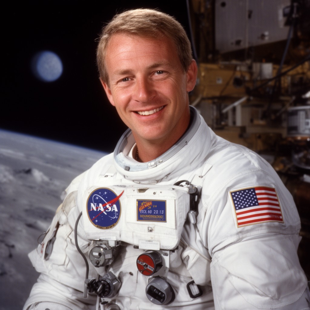 AI-generated illustration of Jim Lovell