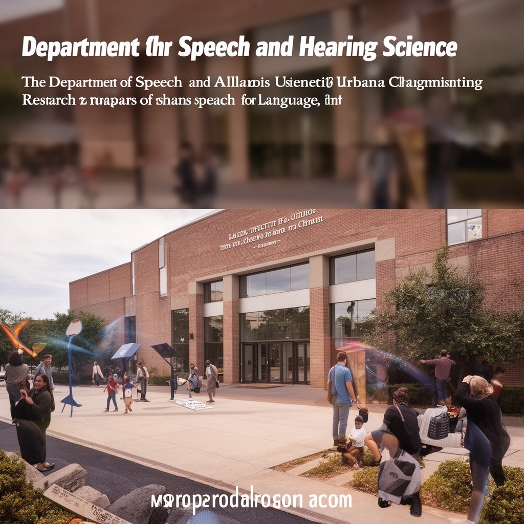 AI-generated illustration of Department of Speech and Hearing Science