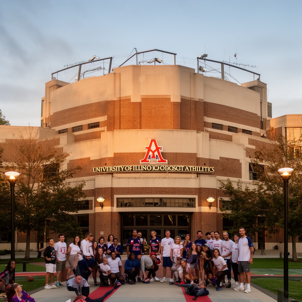 AI-generated illustration of University of Illinois Division of Intercollegiate Athletics