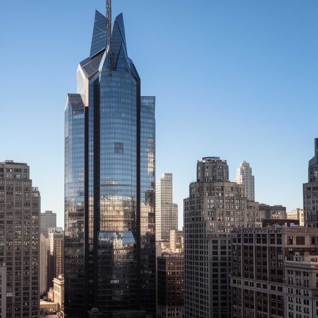 AI-generated illustration of Two Prudential Plaza