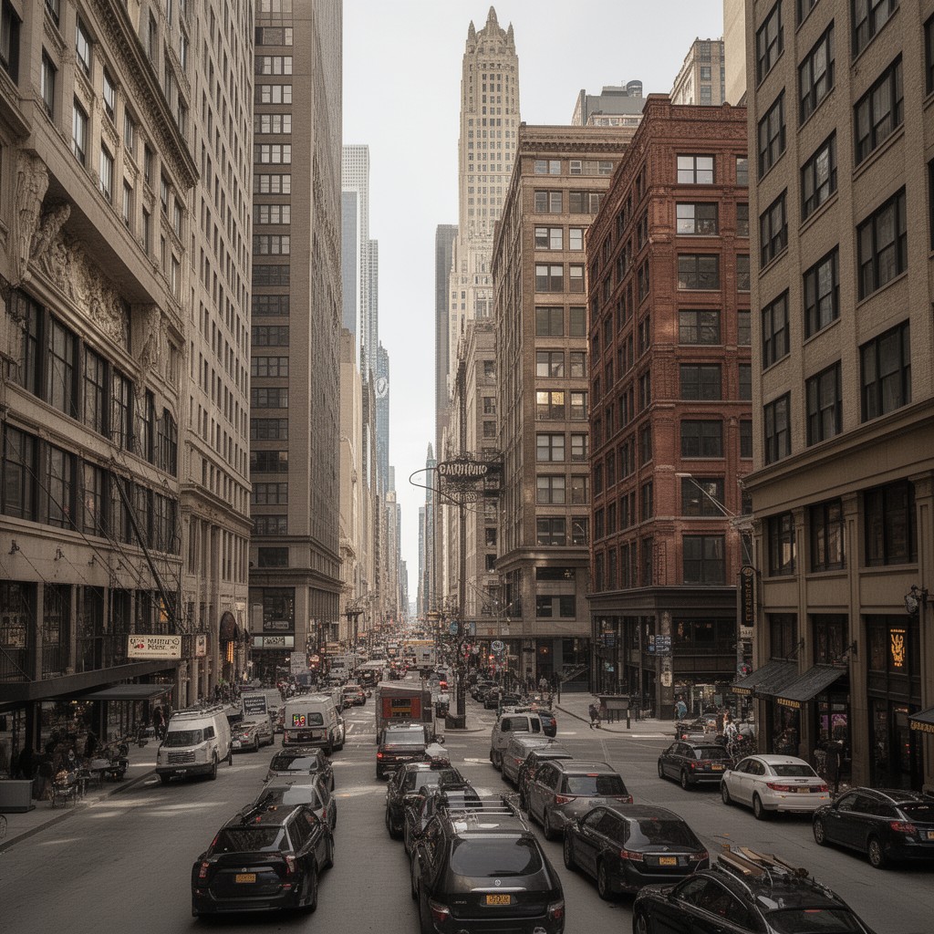 AI-generated illustration of Loop Retail Historic District