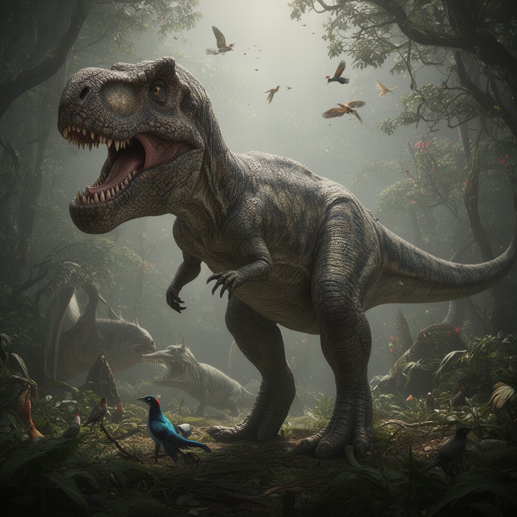 AI-generated illustration of Theropoda