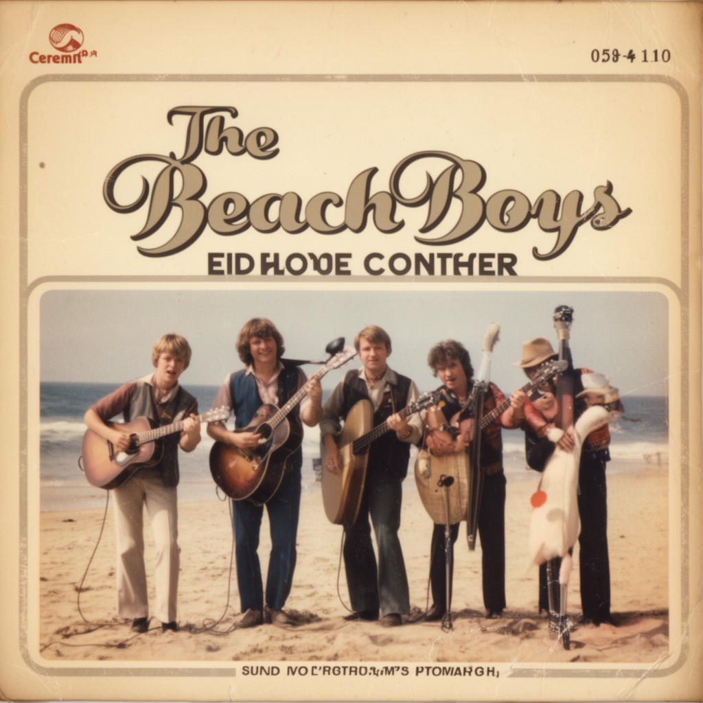 AI-generated illustration of The Beach Boys