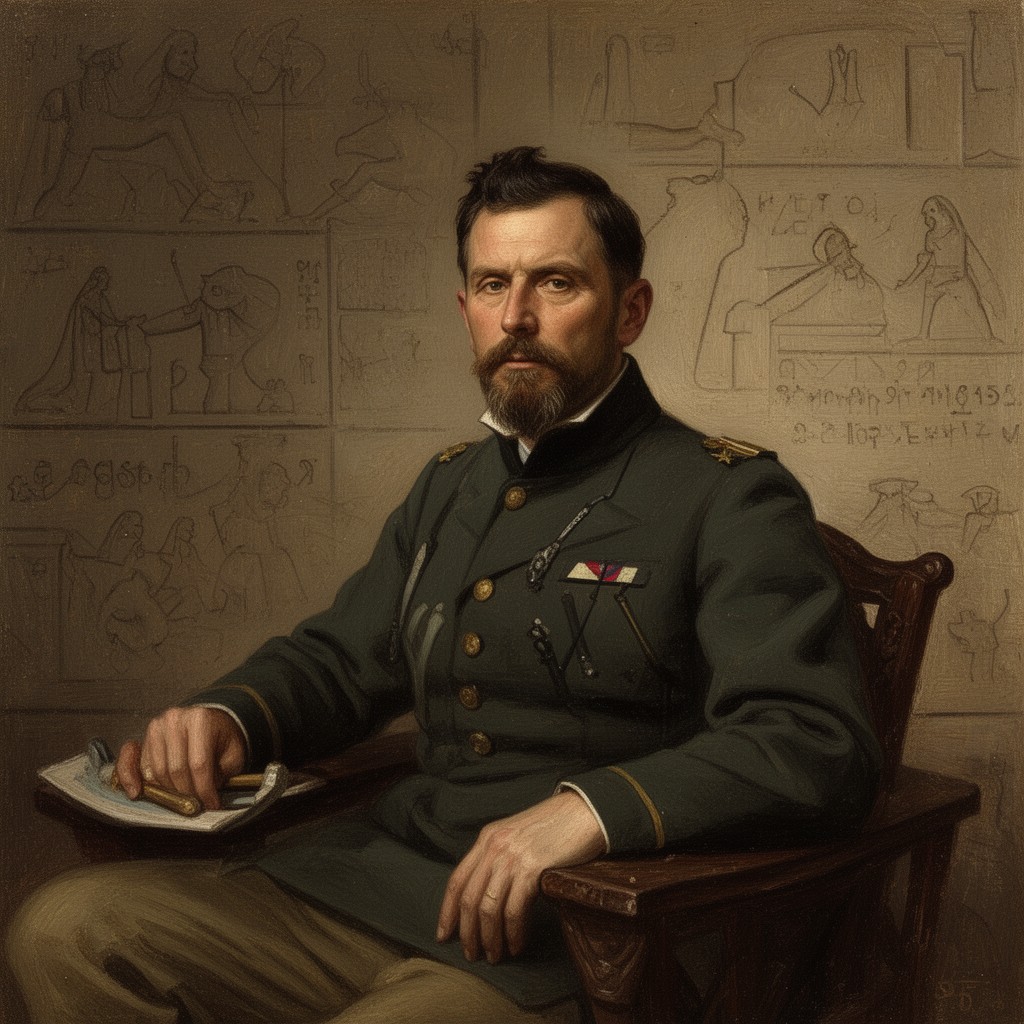 AI-generated illustration of Henry Rawlinson