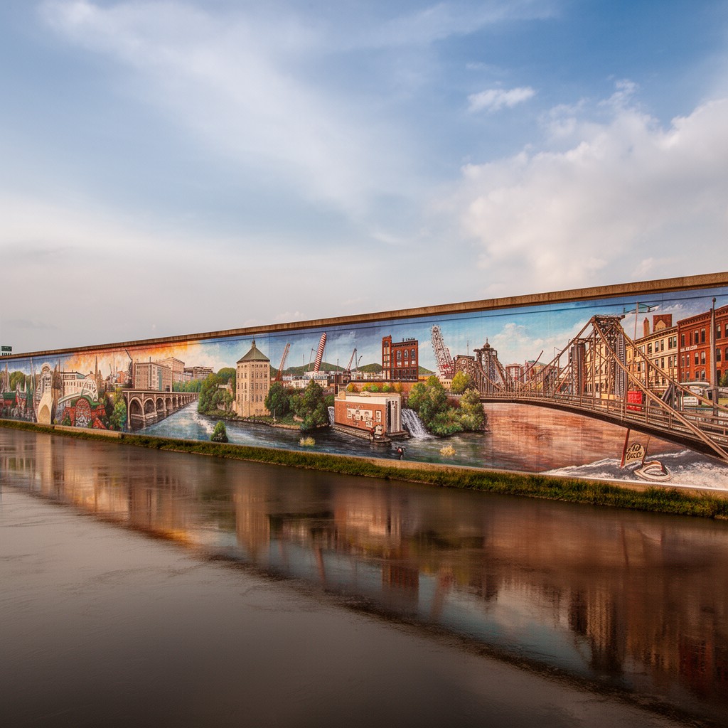AI-generated illustration of Paducah Wall to Wall Murals