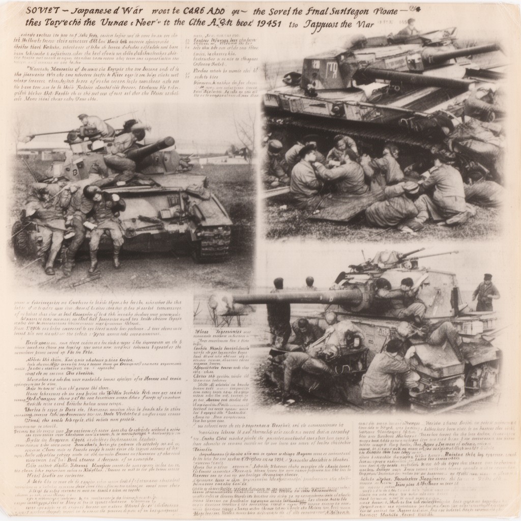 AI-generated illustration of Soviet–Japanese War (1945)