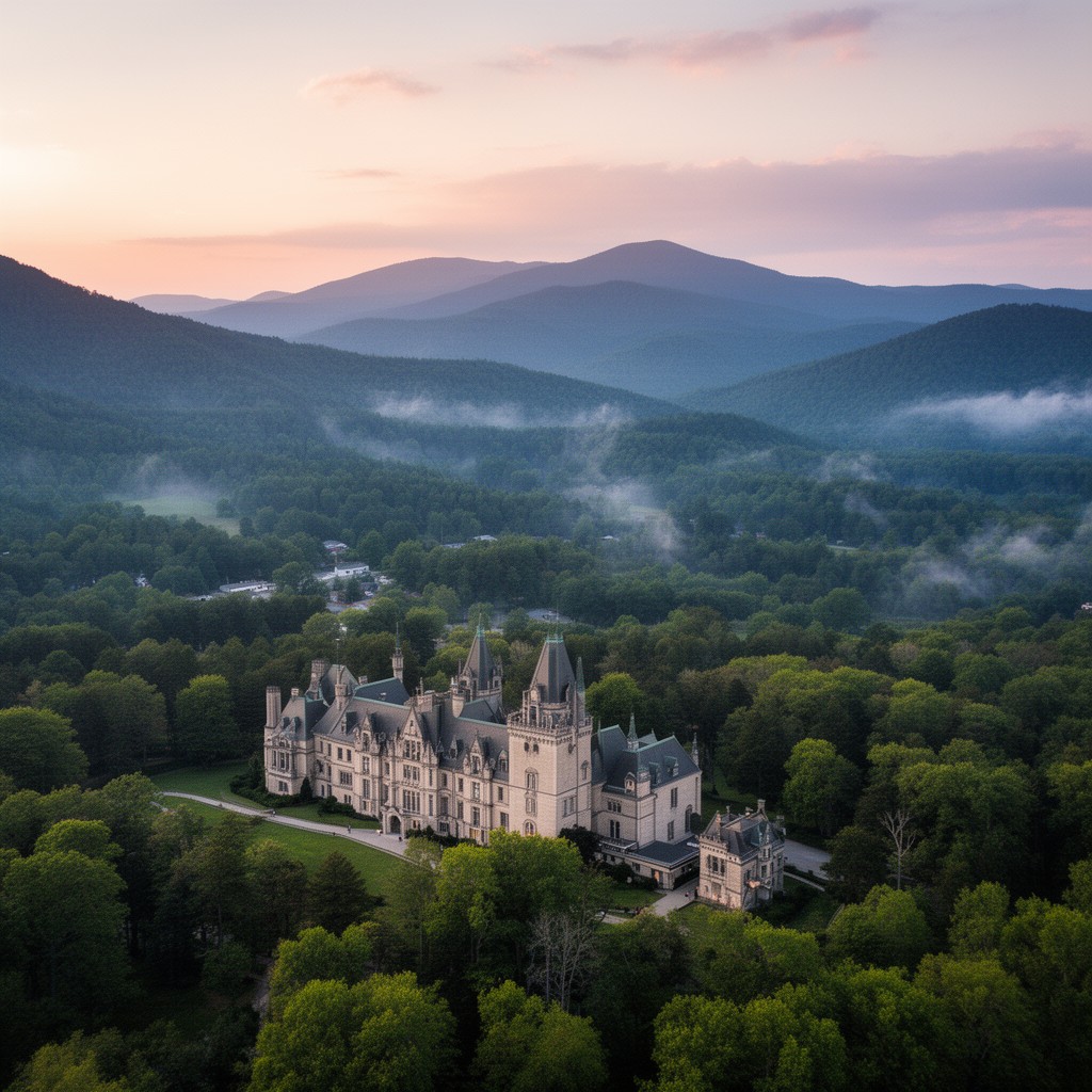 AI-generated illustration of Buncombe County, North Carolina