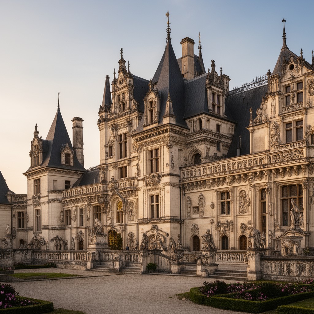 AI-generated illustration of French Renaissance Revival
