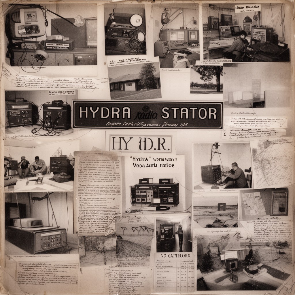 AI-generated illustration of Hydra radio station