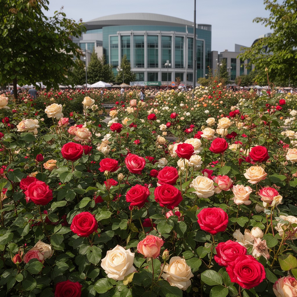 AI-generated illustration of Rose Garden