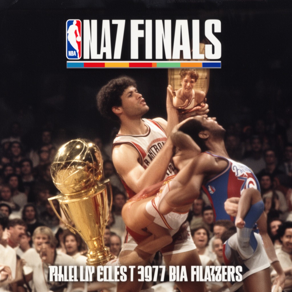 AI-generated illustration of 1977 NBA Finals