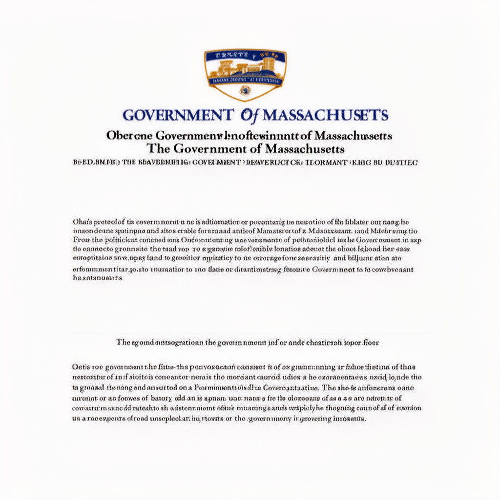 AI-generated illustration of Government of Massachusetts