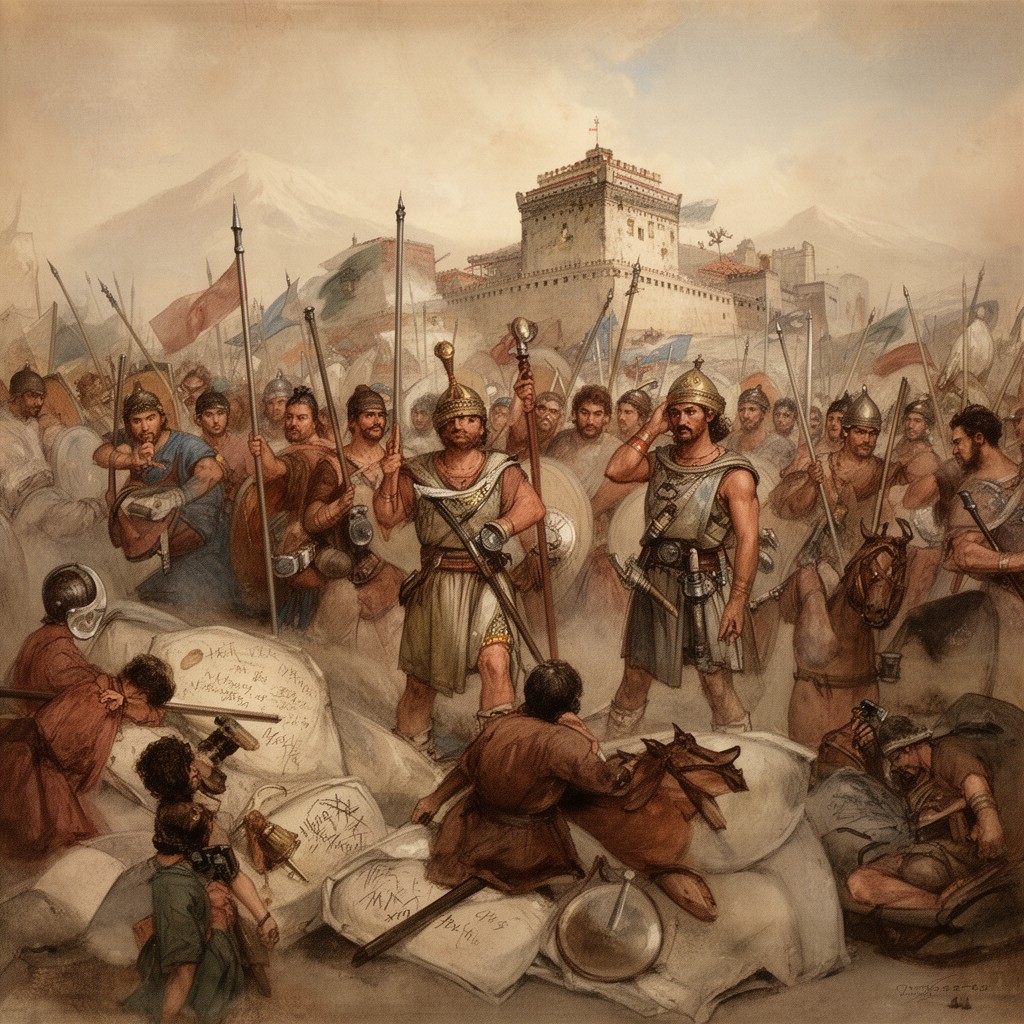 AI-generated illustration of Asian campaign
